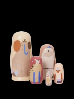 Ferm Living Lastenhuoneen Sisustus|Lastenhuoneen Sisustus^Critter nuket Ø6,4x14 cm, Multi