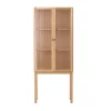Audo Copenhagen Kaapit & Vitriinit^Curiosity kaappi lasiovilla 168 cm, Oak