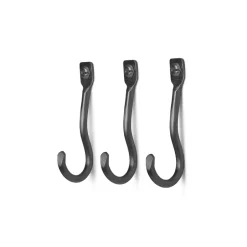 Ferm Living Koukut & Vaateripustimet^Curvature koukku 3-pack, Musta messinki