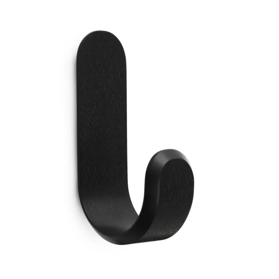 Normann Copenhagen Koukut & Vaateripustimet^Curve koukku, musta
