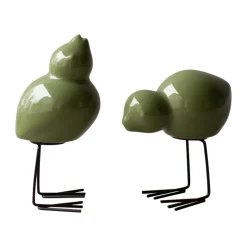 DBKD Pääsiäiskoristeet^Swedish Birds -pääsiäiskoriste, 2-pakkaus, Kiiltävä green