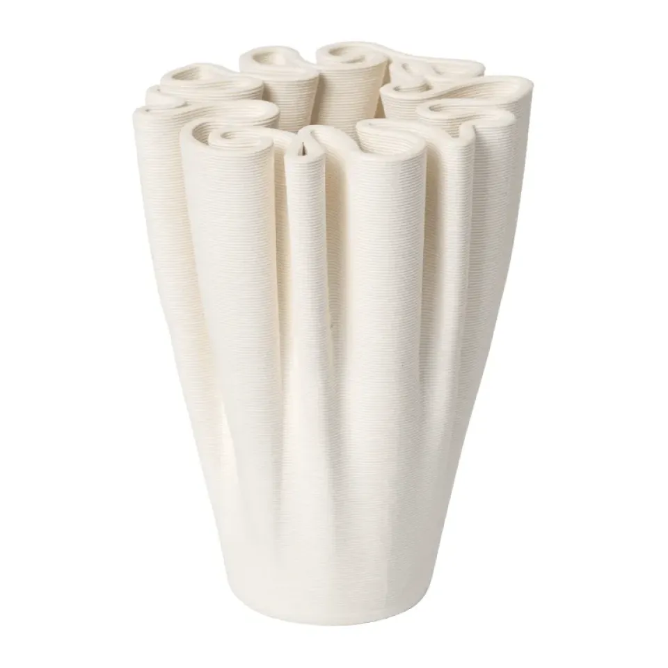 Ferm Living Maljakot^Dedali maljakko 11 cm, Off-white