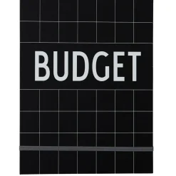 Design Letters Kalenterit & Muistiinpanokirjat^budget-kirja, Musta