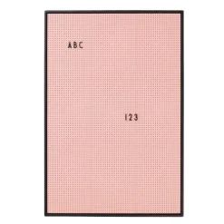 Design Letters Ilmoitustaulut^kirjaintaulu A2, vaaleanpunainen