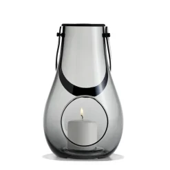 Holmegaard Kynttilälyhdyt & Kynttilävadit^Design With Light -kynttilälyhty, smoke, 25 cm
