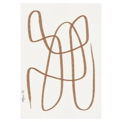 Paper Collective Julisteet^Different Ways -juliste, ruskea, 30x40 cm