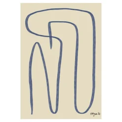 Paper Collective Julisteet^Different Ways -juliste, sininen, 50x70 cm