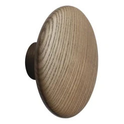 Muuto Koukut & Vaateripustimet^Dots wood -koukku dark stained brown, Ø 13 cm