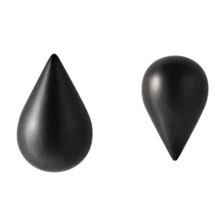 Normann Copenhagen Koukut & Vaateripustimet^Dropit nupit 2 kpl, musta iso