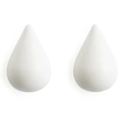 Normann Copenhagen Koukut & Vaateripustimet^Dropit nupit 2 kpl, valkoinen pieni