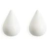 Normann Copenhagen Koukut & Vaateripustimet^Dropit nupit 2 kpl, valkoinen iso