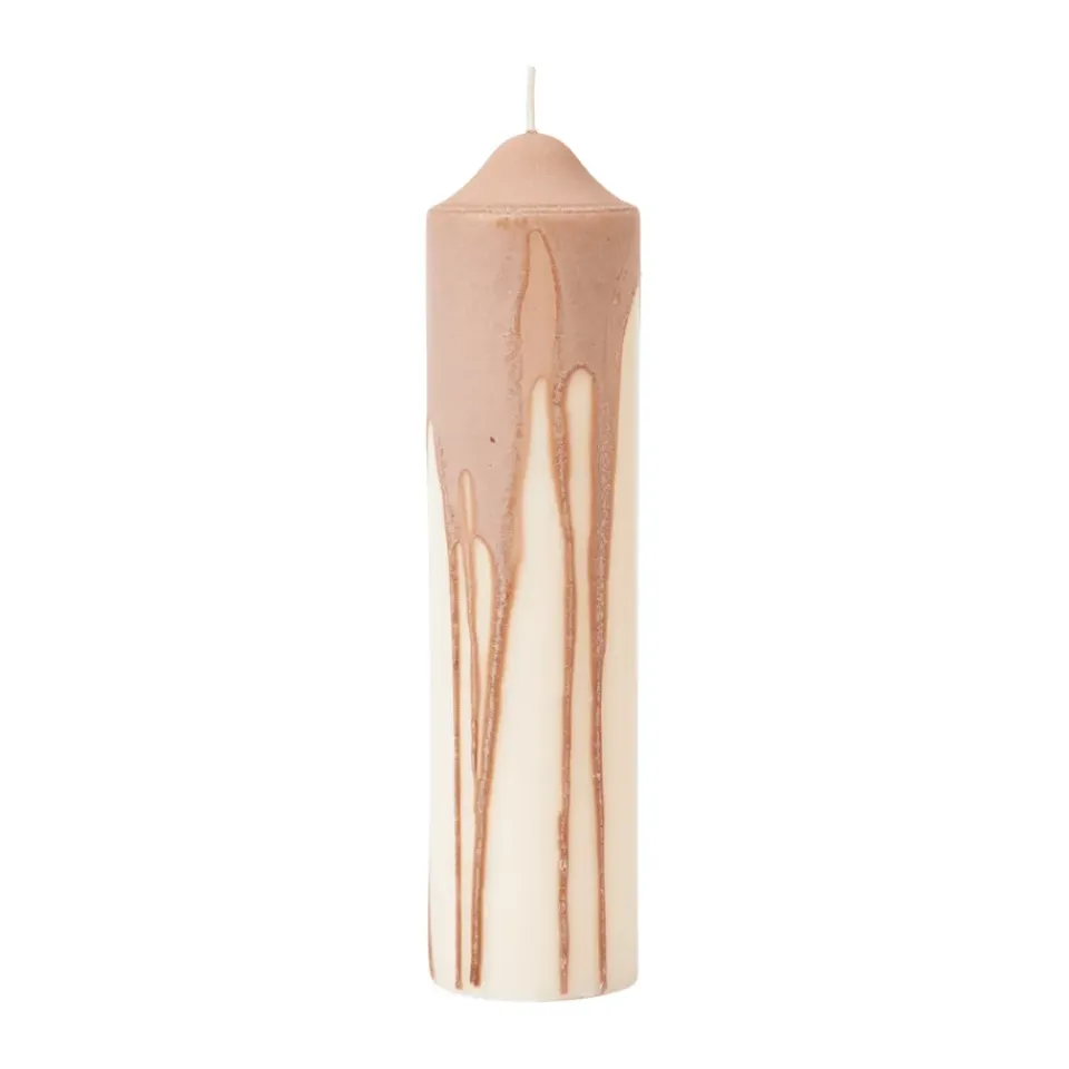 Ferm Living Kynttilät^Dryp kynttilä, Beige, 20 cm