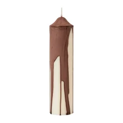 Ferm Living Kynttilät^Dryp kynttilä, Dark Chocolate, 20 cm