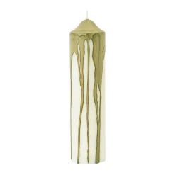 Ferm Living Kynttilät^Dryp kynttilä, Oliivinvihreä, 20 cm
