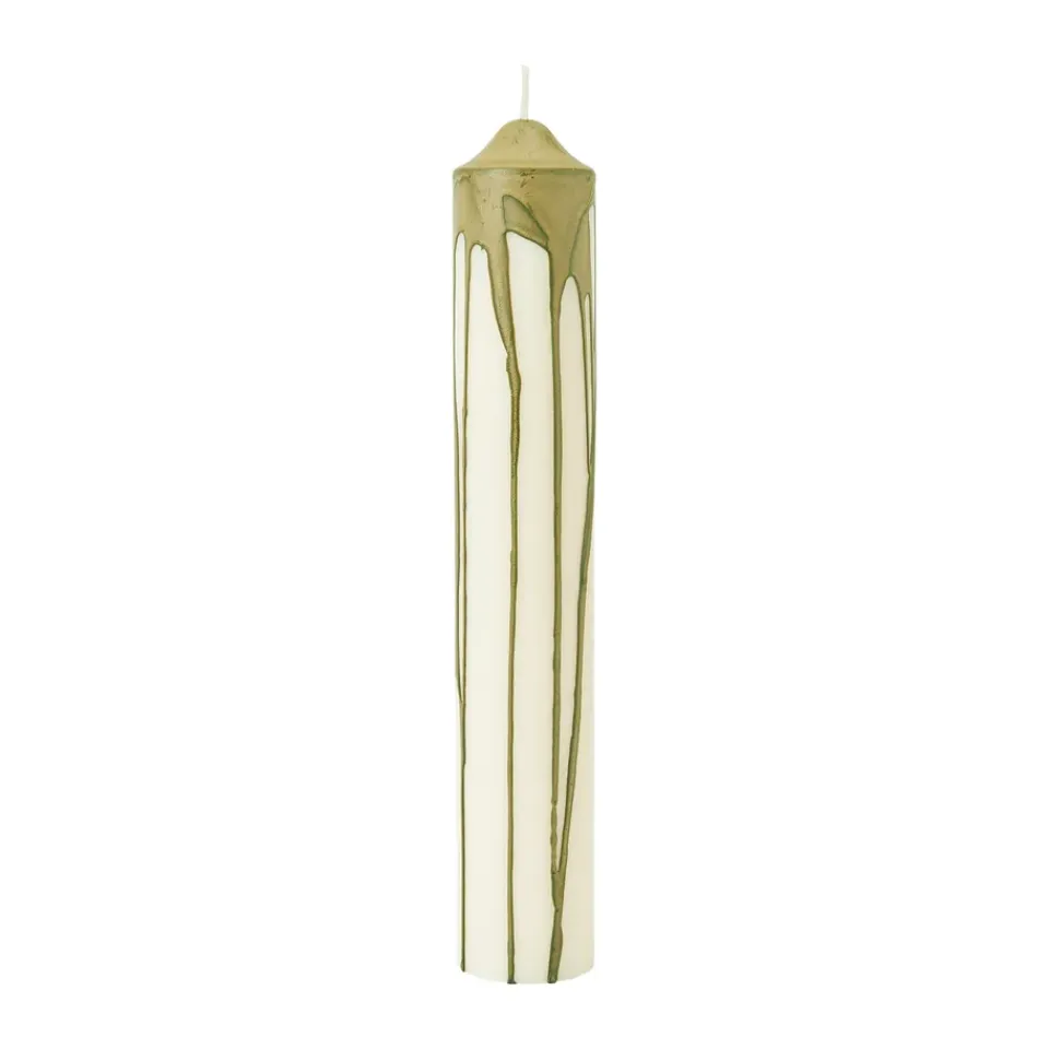 Ferm Living Kynttilät^Dryp kynttilä, Oliivinvihreä, 30 cm