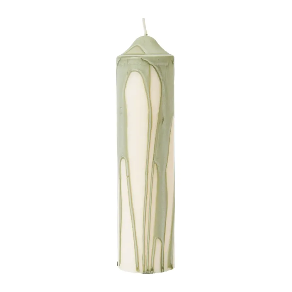 Ferm Living Kynttilät^Dryp kynttilä, Tea Green, 20 cm