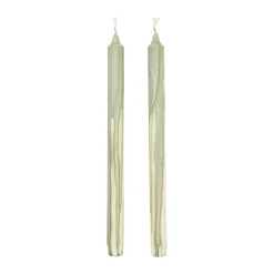 Ferm Living Kynttilät^Dryp steariinikynttilä 2-pack, Teen vihreä