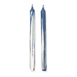 Ferm Living Kynttilät^Dryp steariinikynttilä 2-pack, Deep Blue