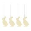 Cooee Design Pääsiäiskoristeet^Easter Deco -jänis pääsiäiskoriste 4-pakkaus, Light yellow