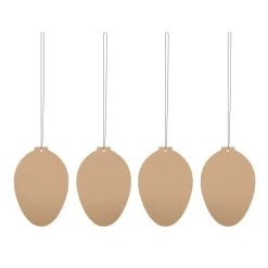 Cooee Design Pääsiäiskoristeet^Easter Deco -muna pääsiäiskoriste 4-pakkaus, Cafe au lait