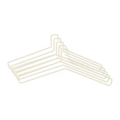 Scandi Living Vaatelineet & Henkarit|Koukut & Vaateripustimet^Edge henkari 5 kpl, Beige
