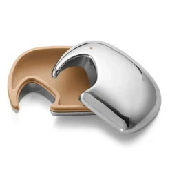 Georg Jensen Laatikot & Rasiat^Elephant rasia 7 x 10 cm, Ruostumaton teräs-keltainen