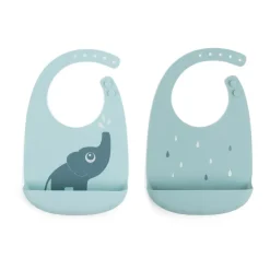 Done by deer Lastenhuoneen Sisustus|Lastenhuoneen Sisustus^Elphee-ruokalappu 2-pack, Sininen