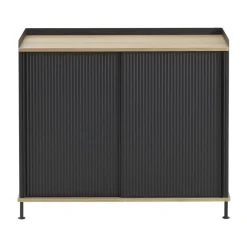 Muuto Senkit & Sivupöydät^Enfold Sideboard 100x45x85 cm, Laquered oak-anthracite black