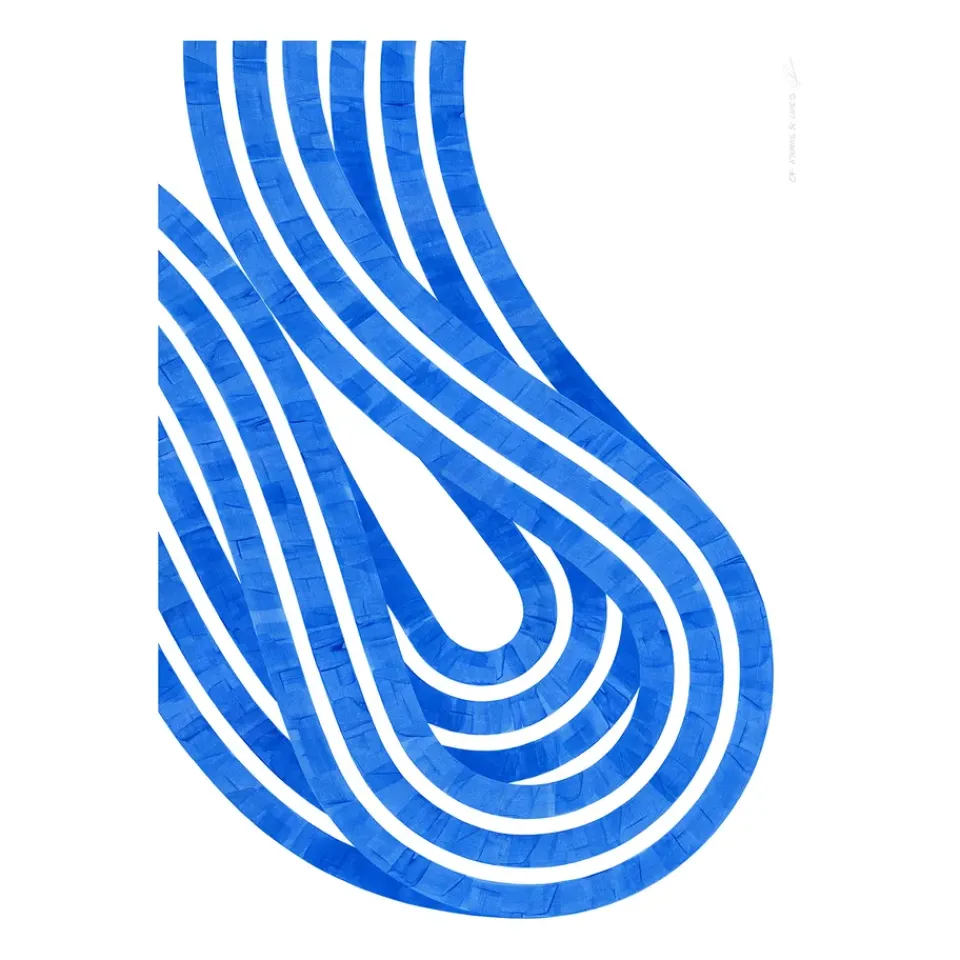 Paper Collective Julisteet^Entropy Blue 02 -juliste, 50 x 70 cm