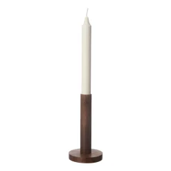 ERNST Kynttilänjalat & Kyntteliköt^kynttilänjalka, puuta 15 cm, Tummanruskea