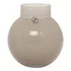 ERNST Maljakot^lasimaljakko pyöreä beige, K 14 cm Ø 13 cm