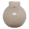 ERNST Maljakot^lasimaljakko pyöreä beige, K 22 cm Ø 21 cm