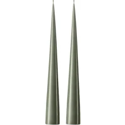 Ester & erik Kynttilät^-kartiokynttilä 37 cm, 2-pakkaus lakattu, Green soil 70-0