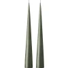 Ester & erik Kynttilät^-kartiokynttilä 37 cm, 2-pakkaus matta, Green soil 70