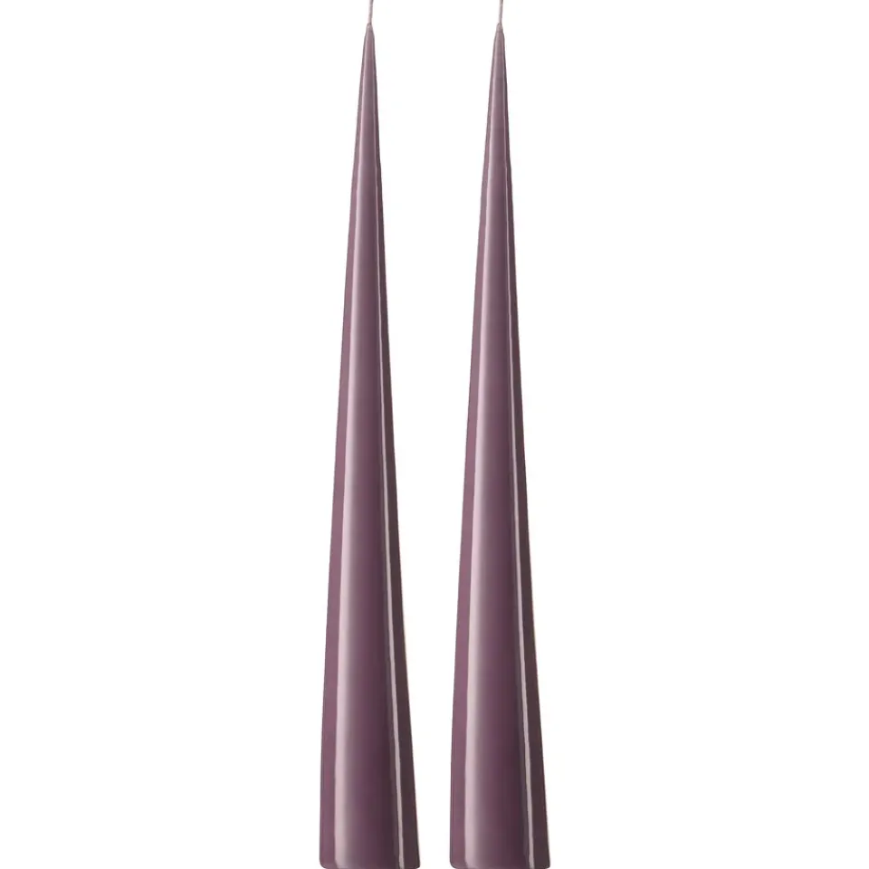 Ester & erik Kynttilät^-kartiokynttilä 37 cm, 2-pakkaus lakattu, Muted mauve 42-0