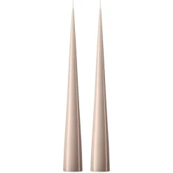 Ester & erik Kynttilät^-kartiokynttilä 37 cm, 2-pakkaus lakattu, Linen grey 22-0