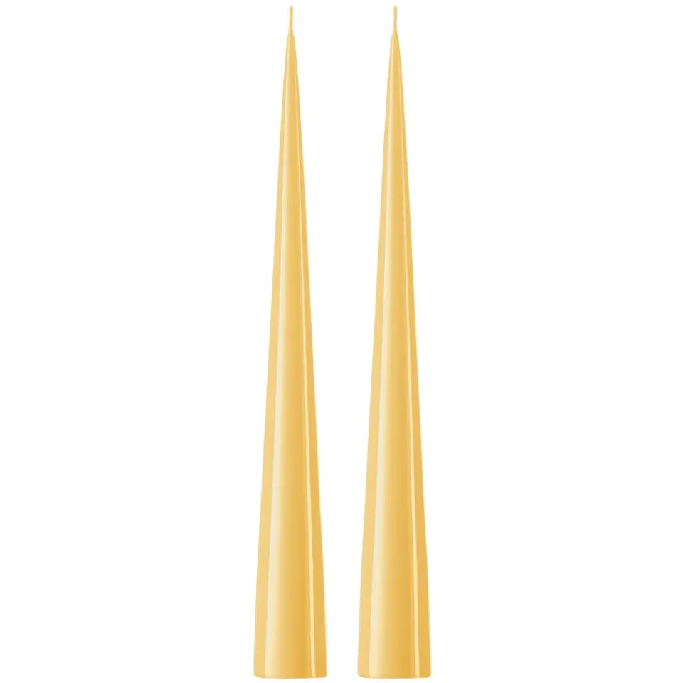 Ester & erik Kynttilät^-kartiokynttilä 37 cm, 2-pakkaus lakattu, Pale ginger 14-0