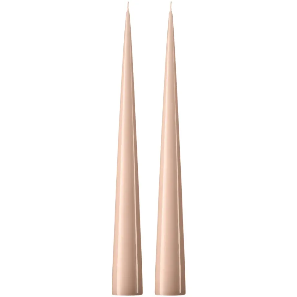 Ester & erik Kynttilät^-kartiokynttilä 37 cm, 2-pakkaus lakattu, Ice latte 11-0
