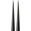 Ester & erik Kynttilät^-kartiokynttilä 37 cm, 2-pakkaus matta, Raw black 75