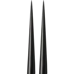 Ester & erik Kynttilät^-kartiokynttilä 37 cm, 2-pakkaus matta, Raw black 75