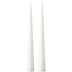 Ester & erik Kynttilät^-kartiokynttilä 37 cm, 2-pakkaus lakattu, Pure white 31-0