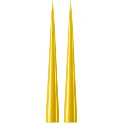 Ester & erik Kynttilät^-kartiokynttilä 37 cm, 2-pakkaus lakattu, Lemon drop 15-0