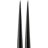 Ester & erik Kynttilät^-kartiokynttilä 37 cm, 2-pakkaus lakattu, Raw black 75-0