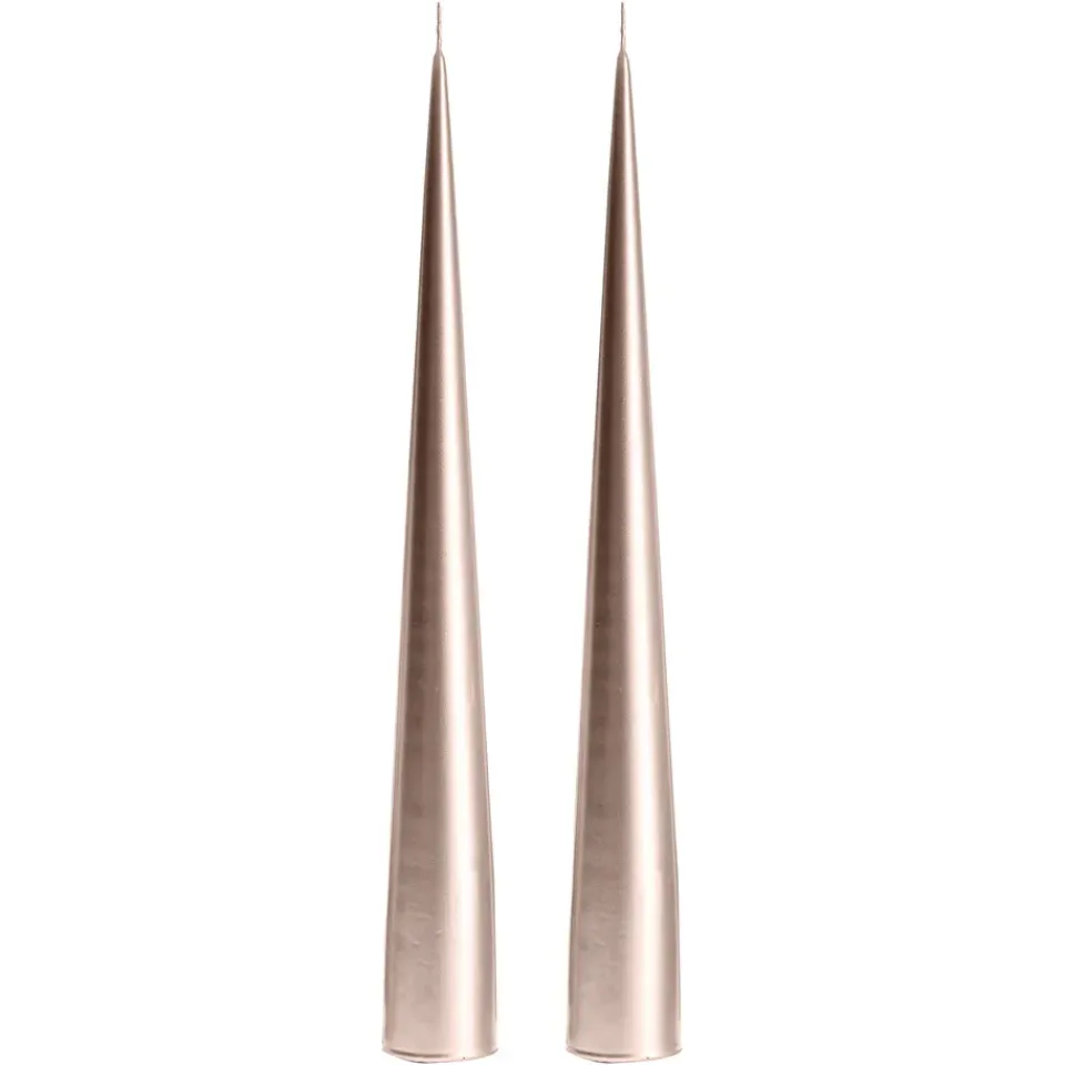 Ester & erik Kynttilät^-kartiokynttilä 34 cm, 2-pakkaus metallic, Champagne 94
