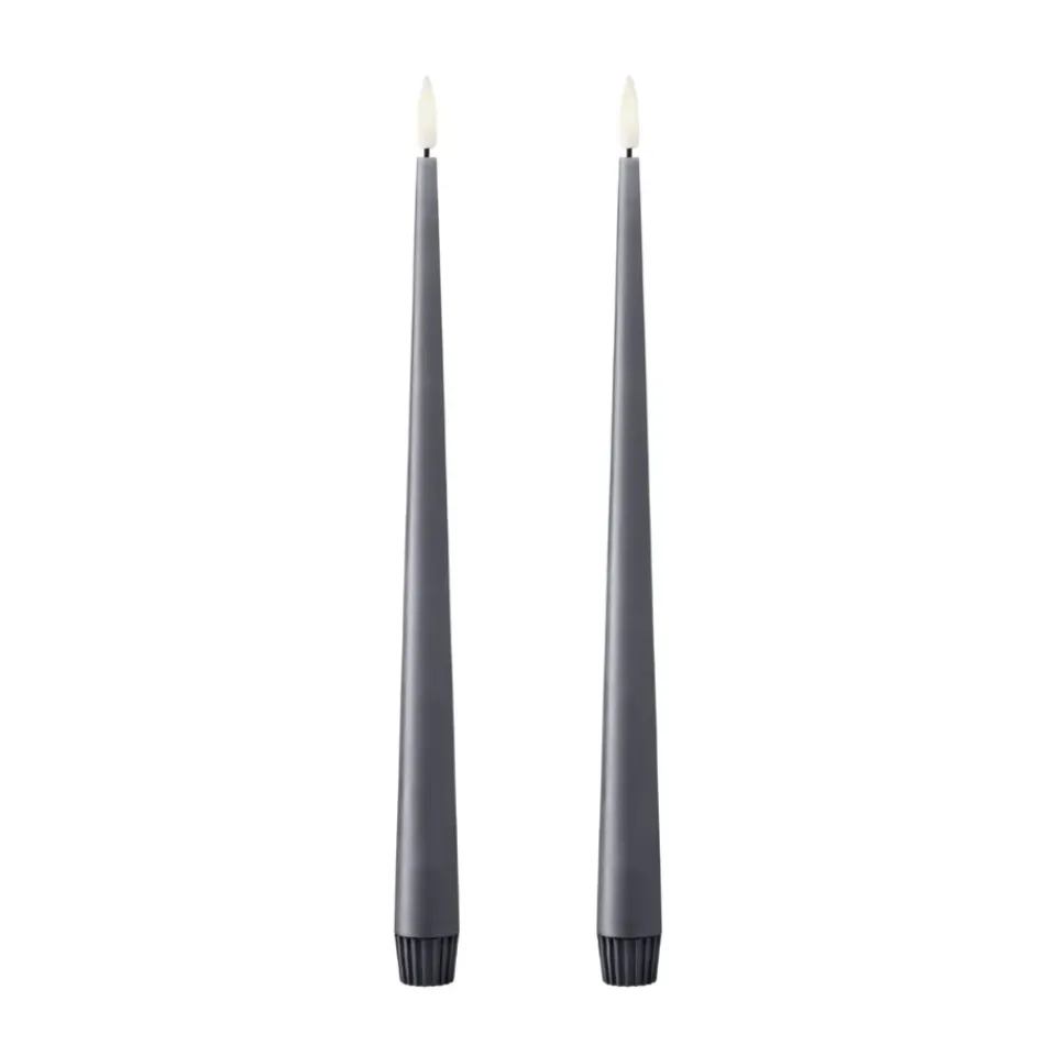 Ester & erik Led-Kynttilät^kruunukynttilä LED 2 kpl, 74 Dark Slate , 30 cm