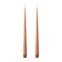 Ester & erik Led-Kynttilät^kruunukynttilä LED 2 kpl, 20 Rosy caramel , 30 cm