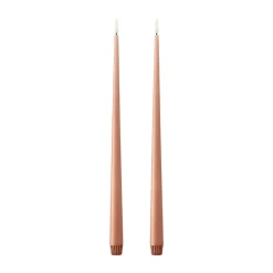 Ester & erik Led-Kynttilät^kruunukynttilä LED 2 kpl, 20 Rosy caramel, 40 cm