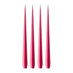 Ester & erik Kynttilät^-kynttilä, 4-pakkaus lakattu, Deep pink 41/2, 32 cm
