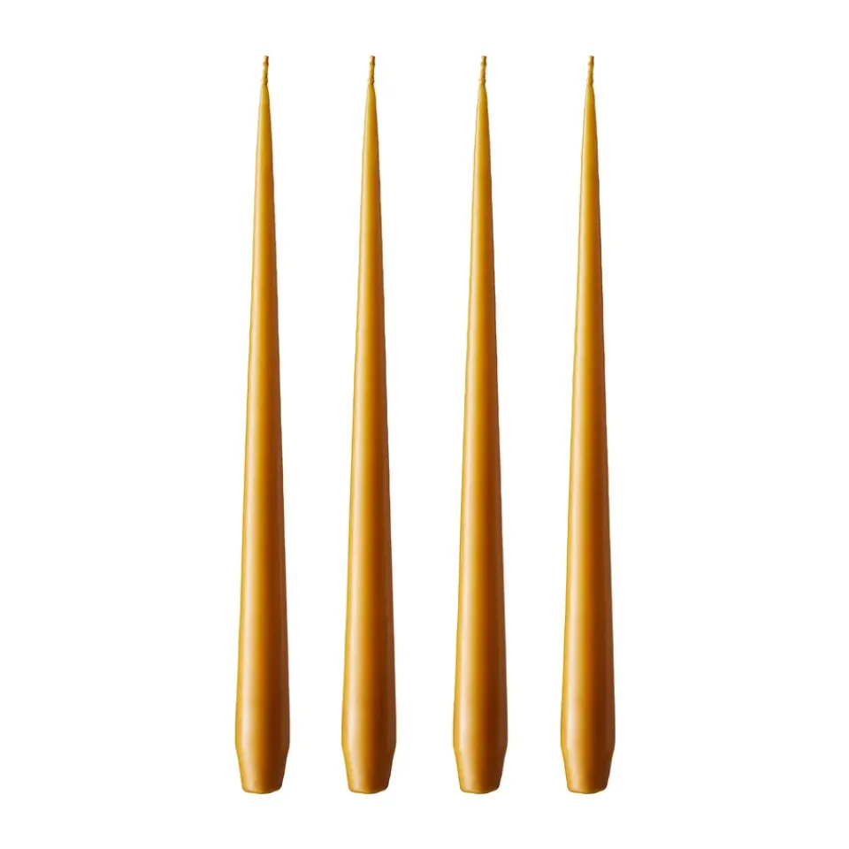 Ester & erik Kynttilät^-kynttilä, 4-pakkaus matta, mörk saffran, 42 cm