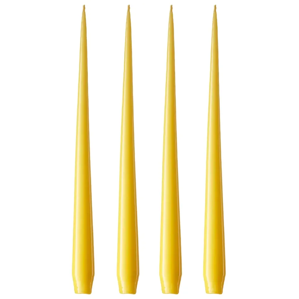 Ester & erik Kynttilät^-kynttilä, 4-pakkaus lakattu, Lemon drop 15-0, 42 cm